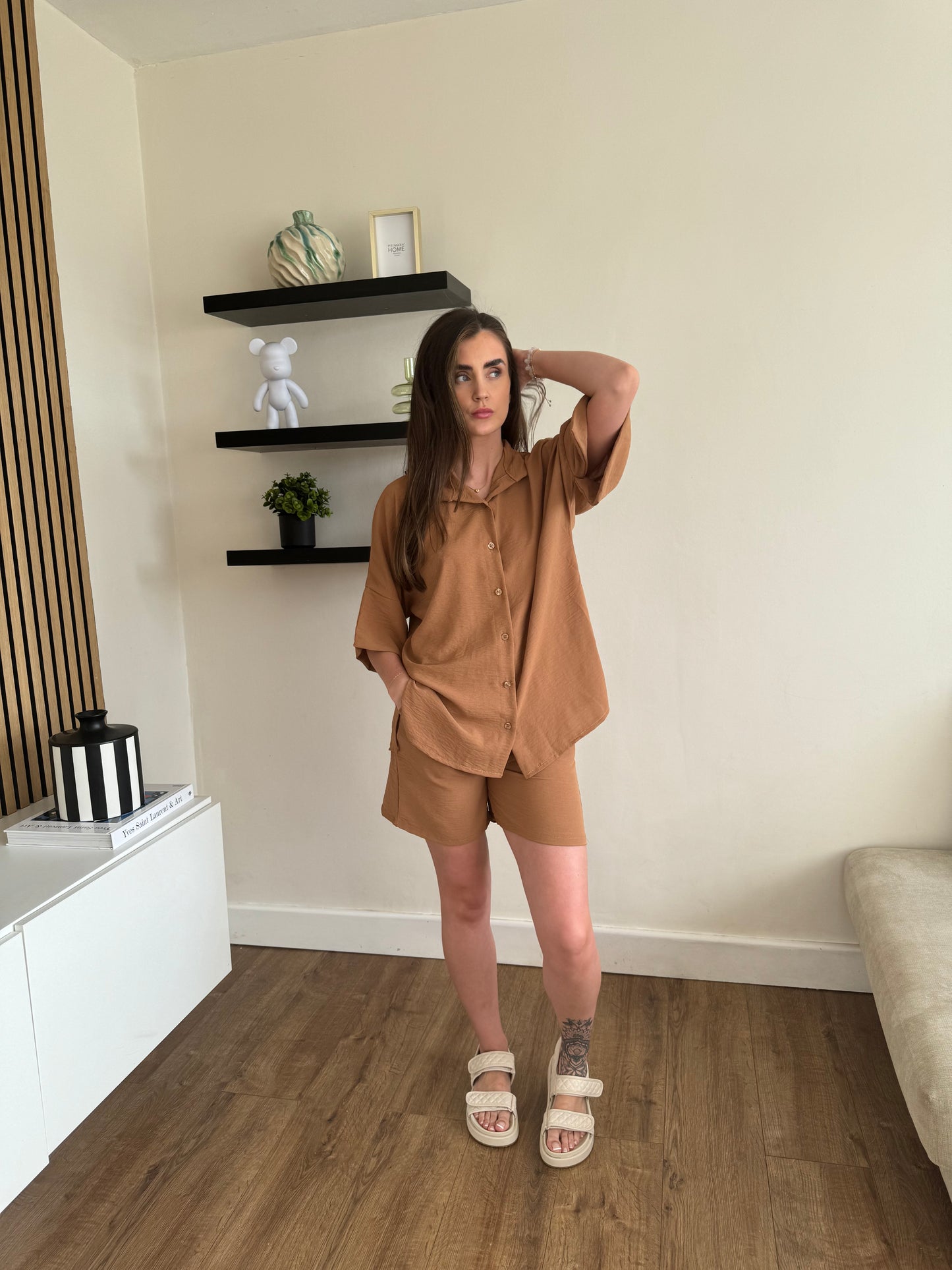 LYLA shorts set - tan